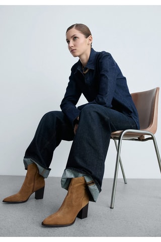 Bottines en cuir - Marron