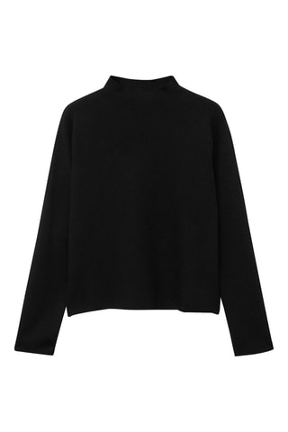 Pull-over col montant - Noir