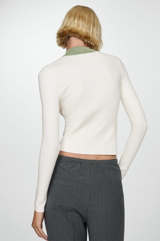 Pull-over col fermeture Éclair - Vert pastel