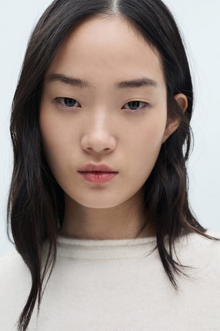 Pull-over col rond boutons - Écru