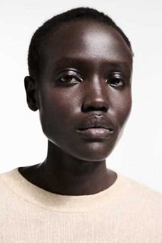 Pull-over Lurex col rond - Doré