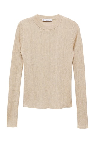 Pull-over Lurex col rond - Doré