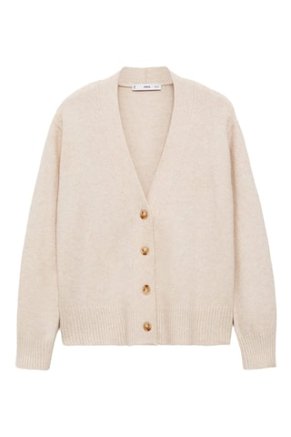 Cardigan maille boutons - Sable