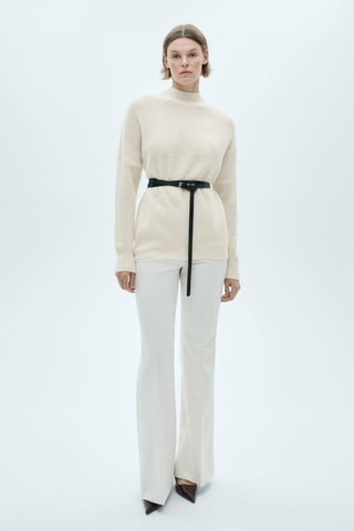 Pull-over en laine oversize - Ecru