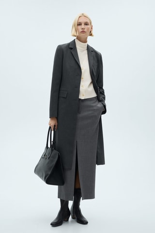 Cardigan maille col V - Écru