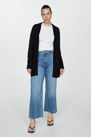 Cardigan maille fine - Noir