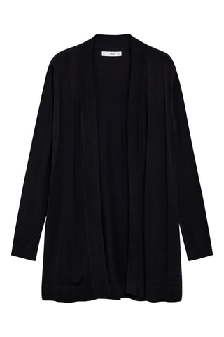 Cardigan maille fine - Noir