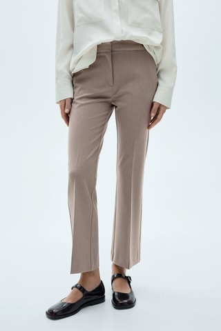Pantalon fluide flare - Marron