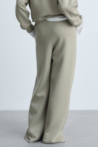 Pantalon de jogging wideleg pinces - Kaki