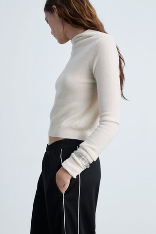 Pantalon de jogging rayures contrastées - Noir