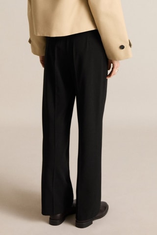 Pantalon droit taille normale - Noir