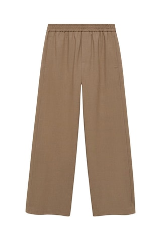 Pantalon de jogging wideleg - Marron