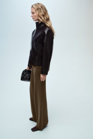 Pantalon wideleg - Kaki