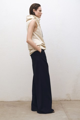 Pantalon wideleg - Bleu marine