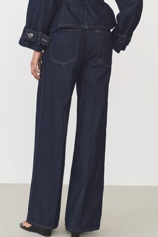 Pantalon wideleg - Bleu