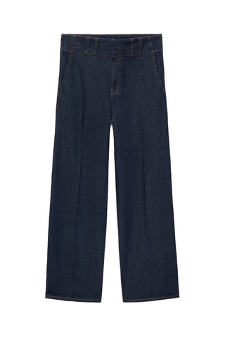 Pantalon wideleg - Bleu