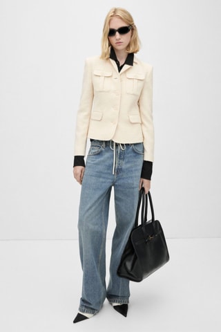 Jean wideleg taille basse - Bleu