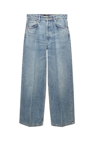 Jean wideleg taille basse - Bleu