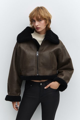 Jean skinny push-up enduit - Noir