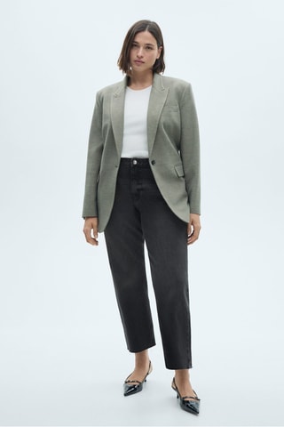 Jean Blanca droit crop - Noir