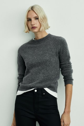 Jean skinny taille normale enduit - Noir