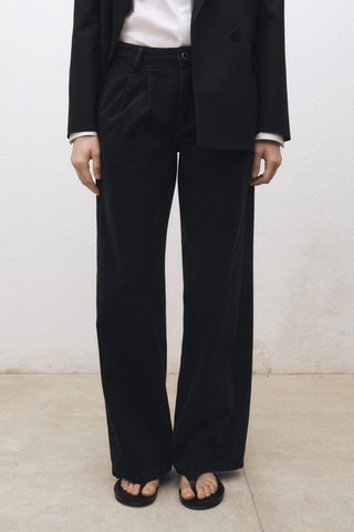 Jean Wideleg pinces - Noir