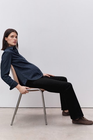 Jean de grossesse flare - Noir