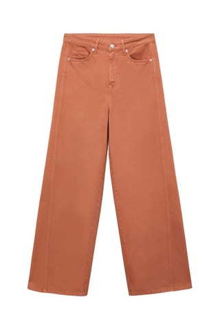 Jean wideleg taille haute - Orange