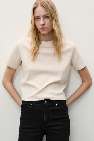 Jean Sienna flare crop - Noir