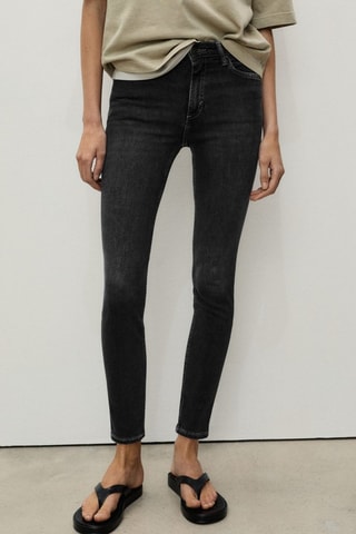 Jean skinny taille normale - Gris