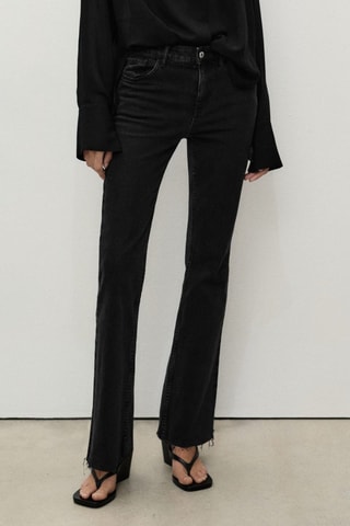 Jean Fiona flare taille normale - Noir