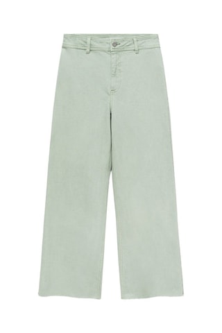 Jean style jupe-culotte Catherin taille haute - Turquoise