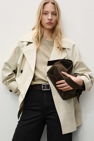 Jean style jupe-culotte Catherin taille haute - Noir