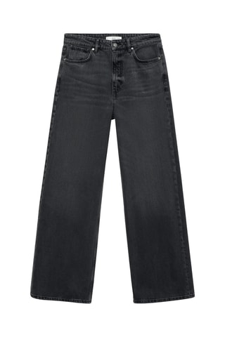 Jean wideleg loose taille basse - Noir