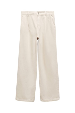 Jean Wideleg pinces - Écru