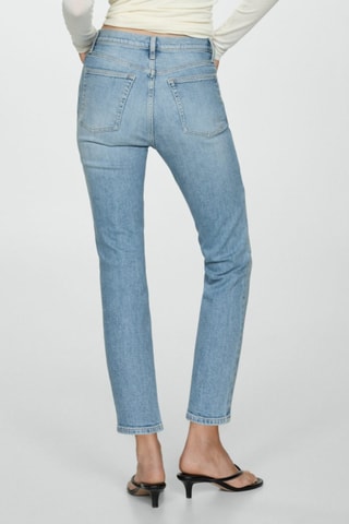 Jean Claudia slim crop - Bleu