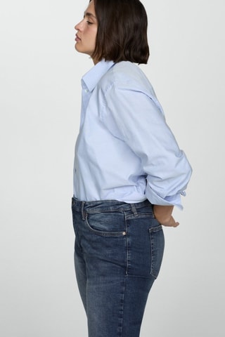 Jean skinny taille haute - Bleu marine