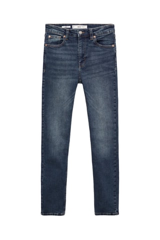 Jean skinny taille haute - Bleu marine