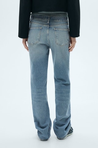 Jean droit taille basse - Bleu clair