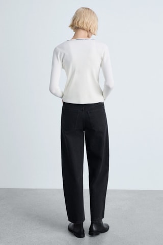 Cardigan maille col V - Ecru