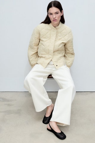 Veste bomber matelassée - Jaune