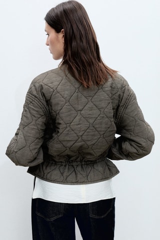 Veste bomber matelassée - Gris