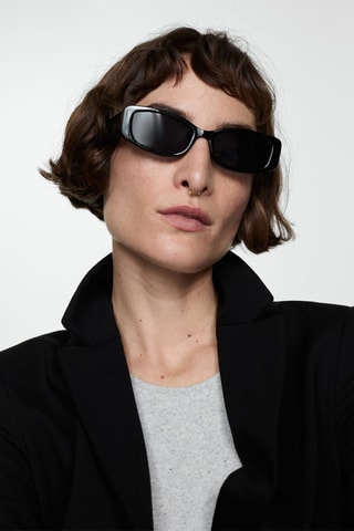 Veste cintrée maille point de Rome - Noir