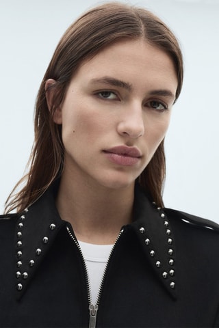 Veste cloutée - Noir
