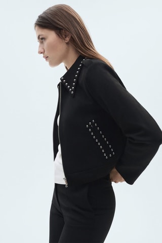 Veste cloutée - Noir