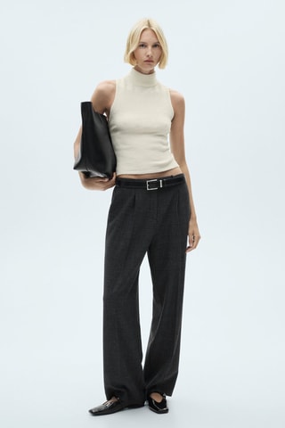 Top maille dos nu - Écru