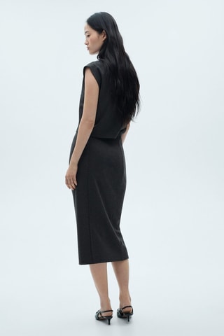 Crop top maille - Gris