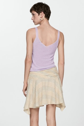 Top maille Lurex - Violet clair