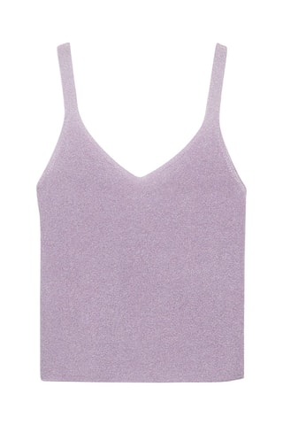 Top maille Lurex - Violet clair