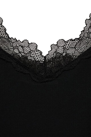 Top fluide dentelle - Noir